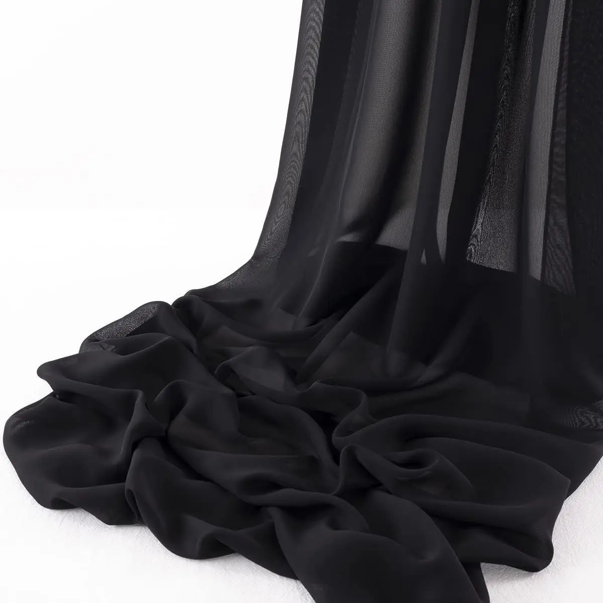 

Solid Chiffon Fabric, Wedding Arch Draping Fabric,Soft Chiffon Sheer Handmade DIY Material for Party Backdrop Arch Ceiling Decor