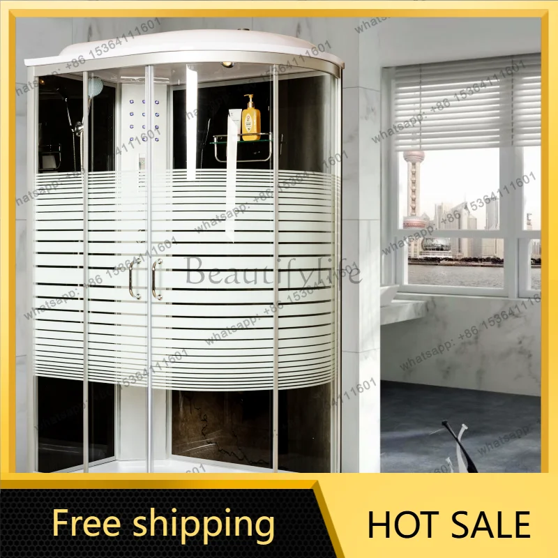 LST29- integral shower room bathroom pulley glass partition arc fan closed bath room