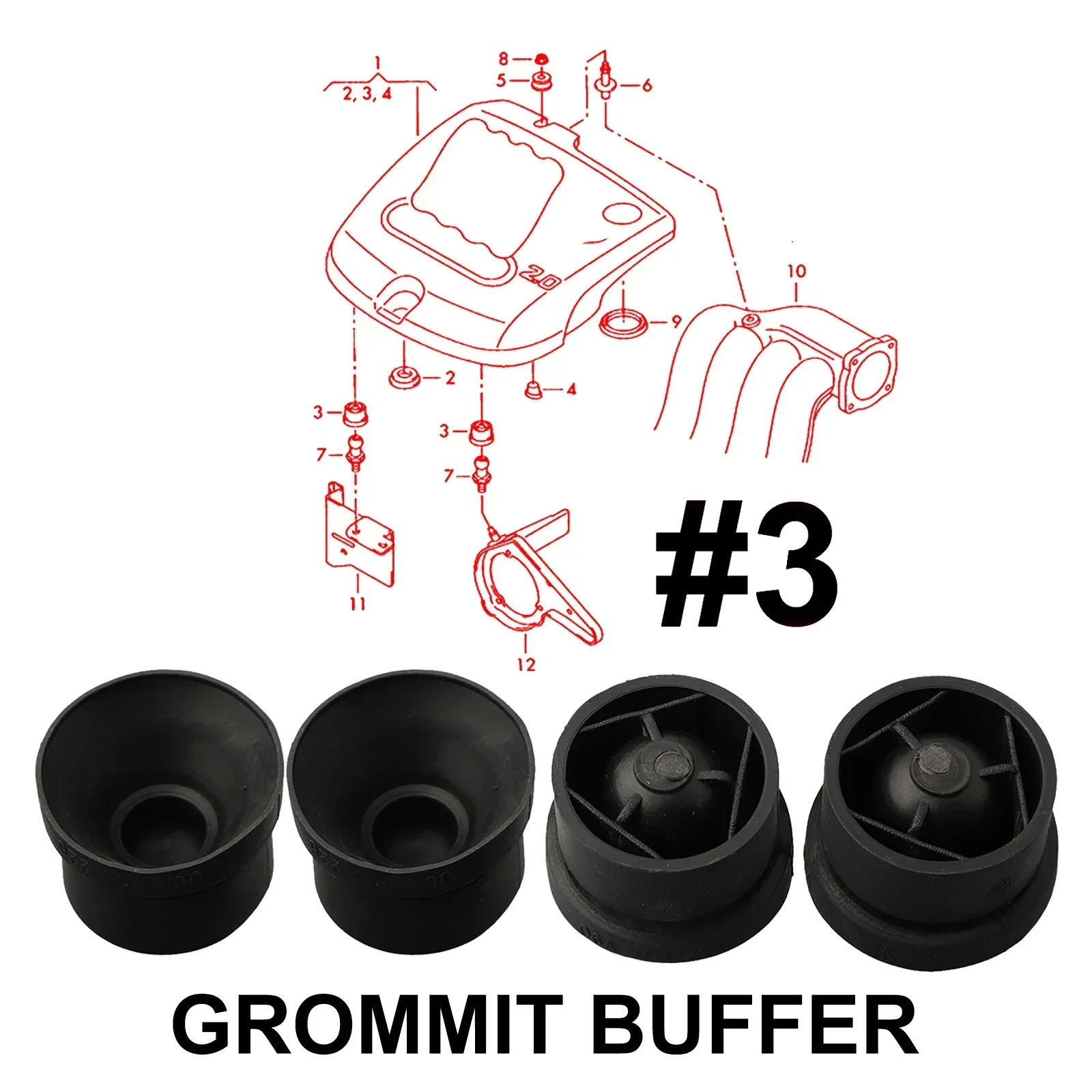 

For A1 2015-2016 For A3/S3= For A1 2015-2016 Mounting Clip Rubber Black Durable For Golf Cabriolet 2012-2016