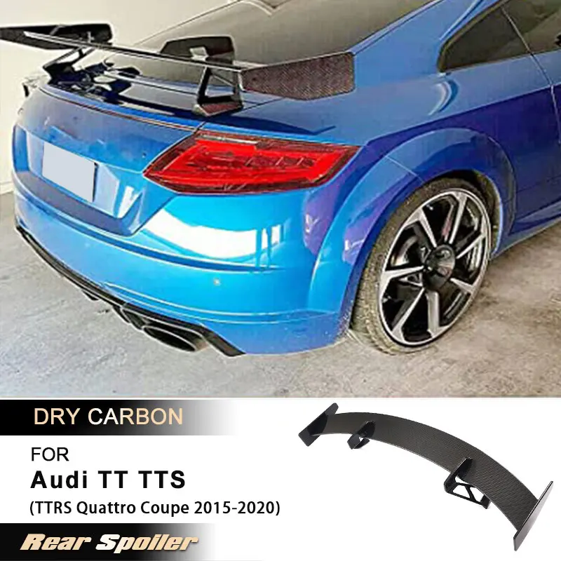 

Задний спойлер (антикрыло) для Audi TT TTS TTRS Quattro Coupe 2015-2020, гоночный, из сухого карбона (препрег)