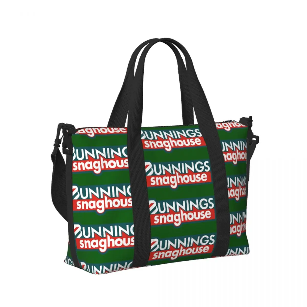 

Custom Bunnings Snaghouse 1 Beach Travel Bag Large Capacity Tote Bags for Gym Sport Women Shopping Duffle Shoulder Bag