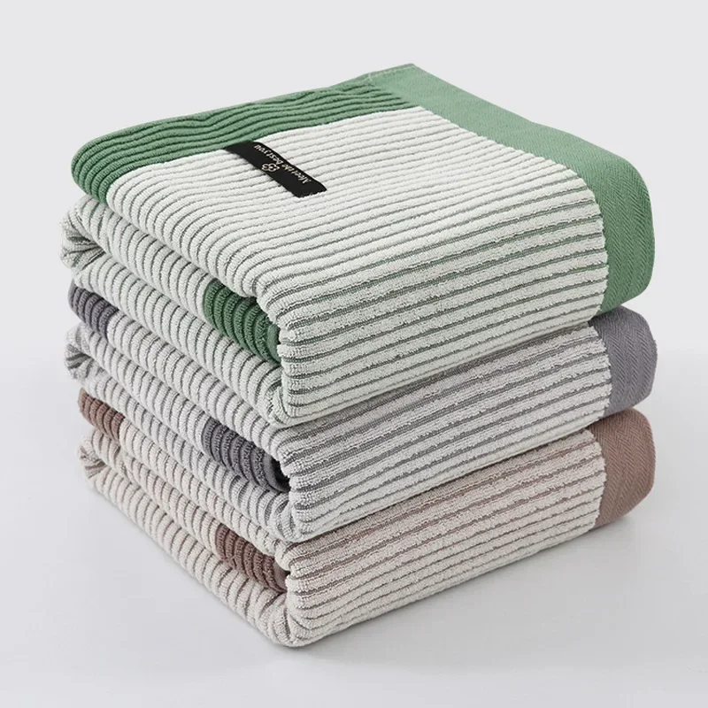 2pcs/Set Pure Cotton Hand Towel Bath Towel Large Towel for Bathing Home Use for Women Quick-drying Water-absorbent Bathroom