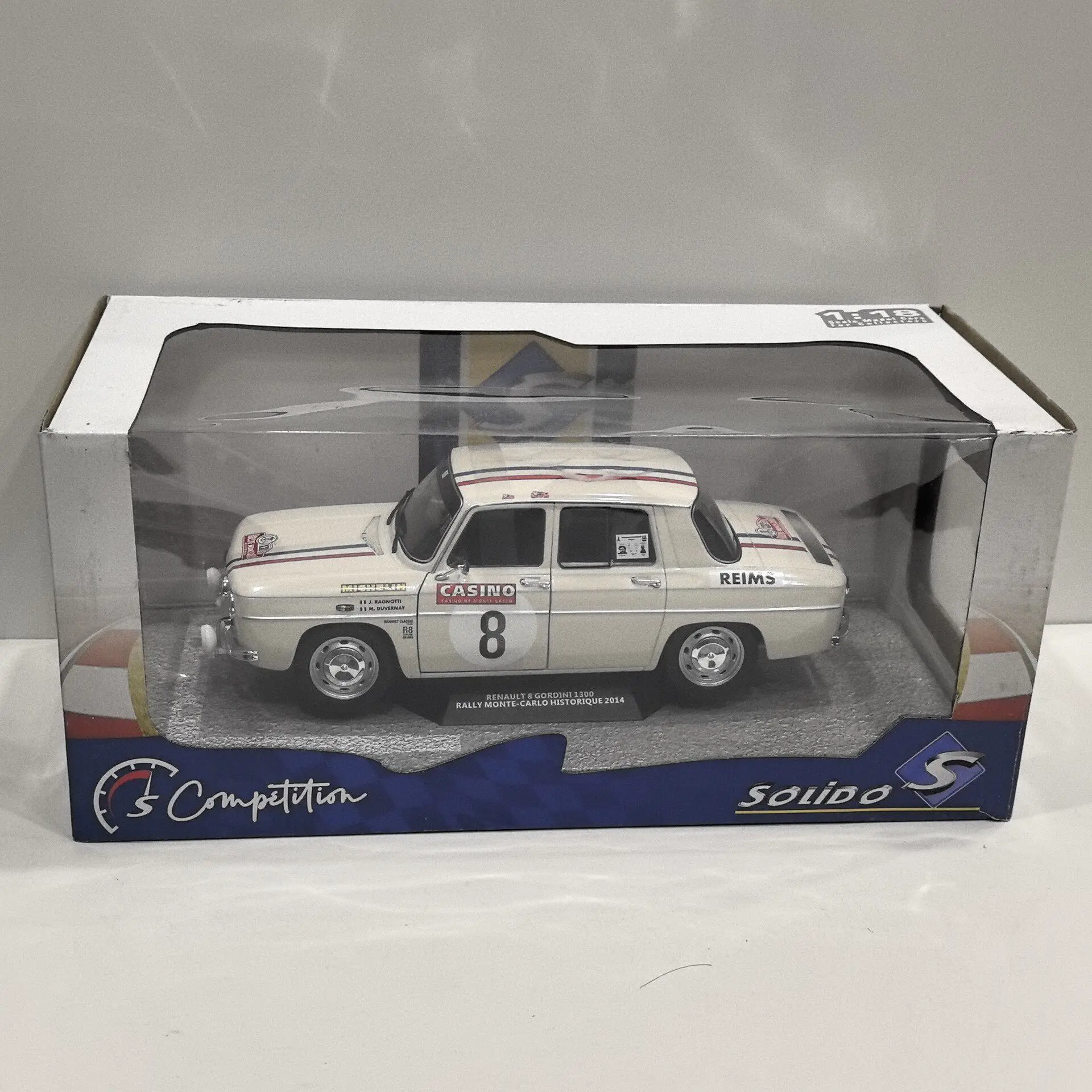 

Diecast SOLIDO 1/18 Scale RENAULT 8 GORDINI 1300 2014 M1M3 Alloy Car Model