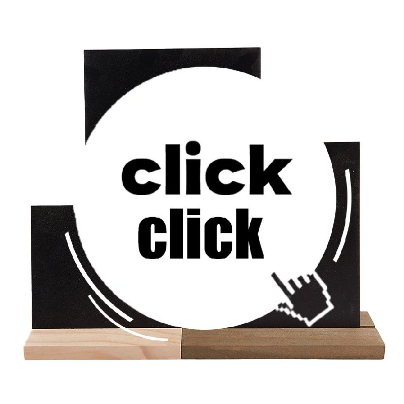 علامة عرض لوحة الرسائل، قاعدة خشبية، شارة السعر، شريط مذكرة السبورات السوداء #1