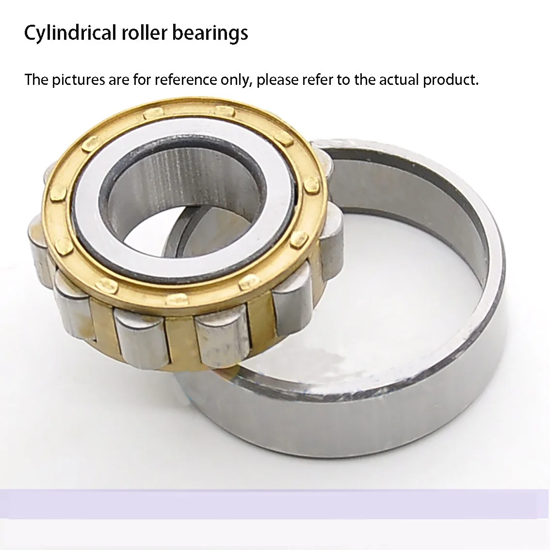 1PCS Cylindrical Roller Bearing N NU NJ Single Row 202 203 204 205 206 207 208 209 210EM Bearing Steel