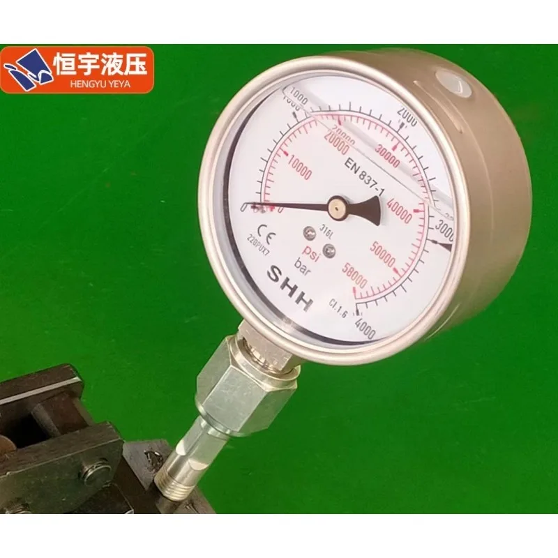 1pc Ultra-high pressure manual hydraulic pump 300mpa manual  test oil pump large flow adjustable two-way hydraulic manual