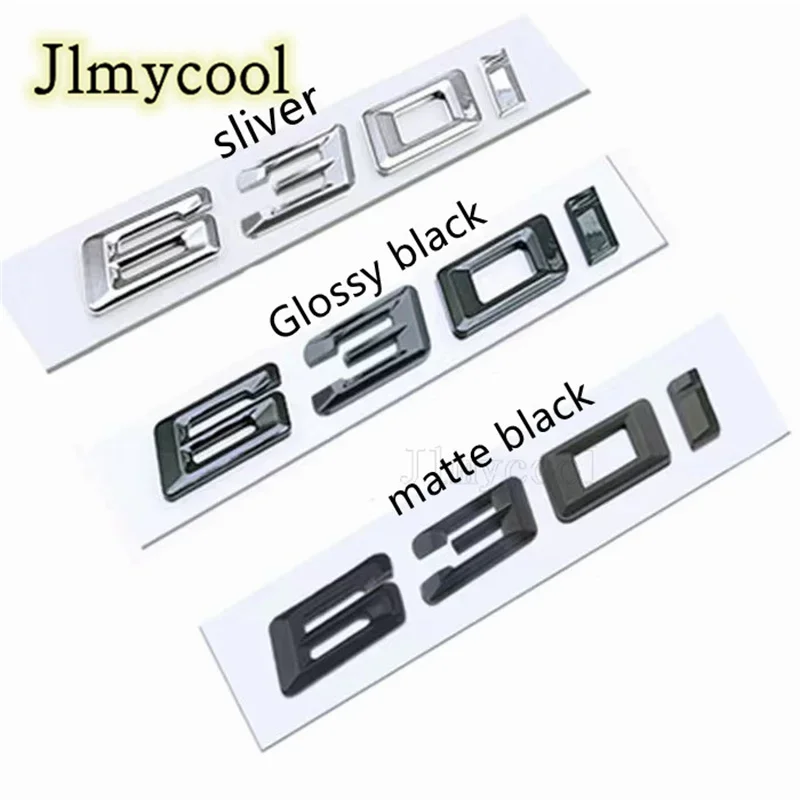 

Автомобильный 3D ABS багажник с буквами, эмблема, Стайлинговые наклейки, наклейка для серии 6, 620i 630d 640d 650i E63 E64 F06 F12 F13 G32