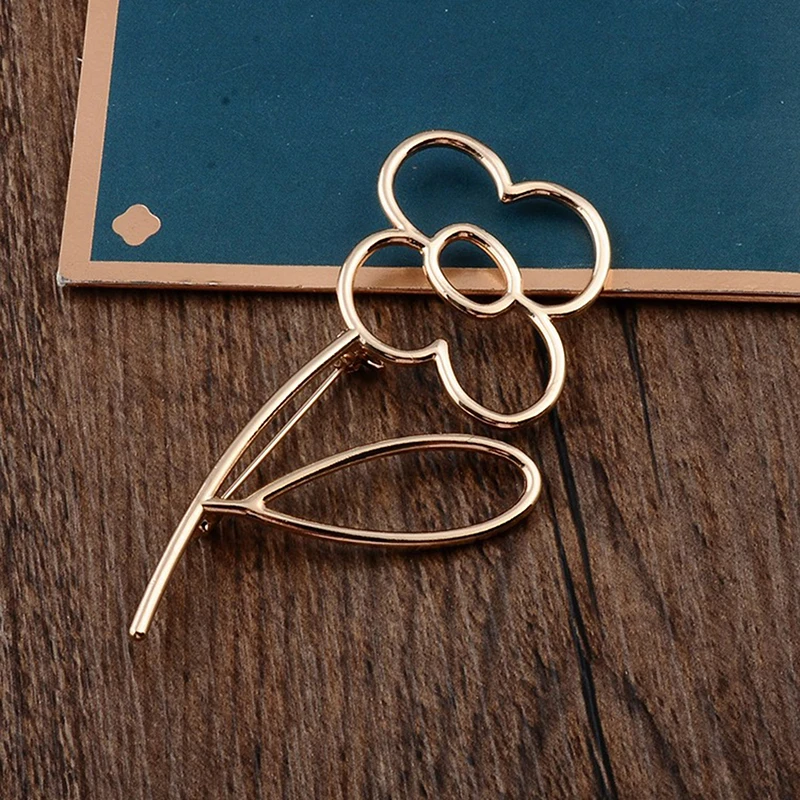 1 pc New And Fashionable Alloy Brooch Simple Trend Wisp Flower Pins Clothing Accessories Accessories