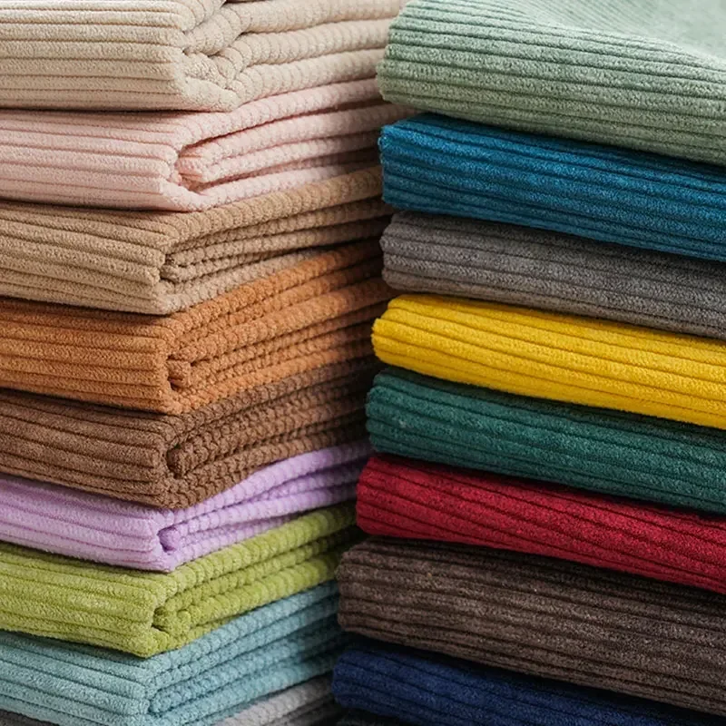 Solid Color 100x150cm Rib Corduroy Fabric for Sewing Shirts Hoodie Clothing Padded Corduroy Jackets Trousers Velvet Fabrics