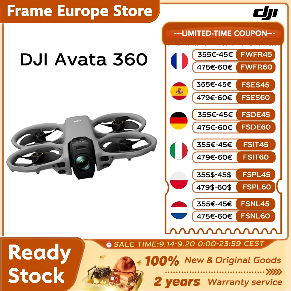 Nuevo Dron DJI Avata 360 con Sensor de 1 Pulgada, Dron Panorámico 8K HDR, Modo de Lente Única 4K, Alcance de 20 km… — oferta en AliExpress