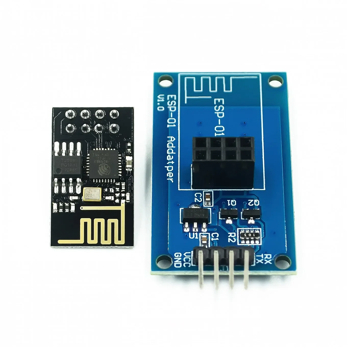 ESP8266 ESP-01 ESP01 โมดูลไร้สายแบบอนุกรม WIFI สําหรับ Arduino Transceiver Receiver Adapter Board Raspberry Pi One 3.3V 5V