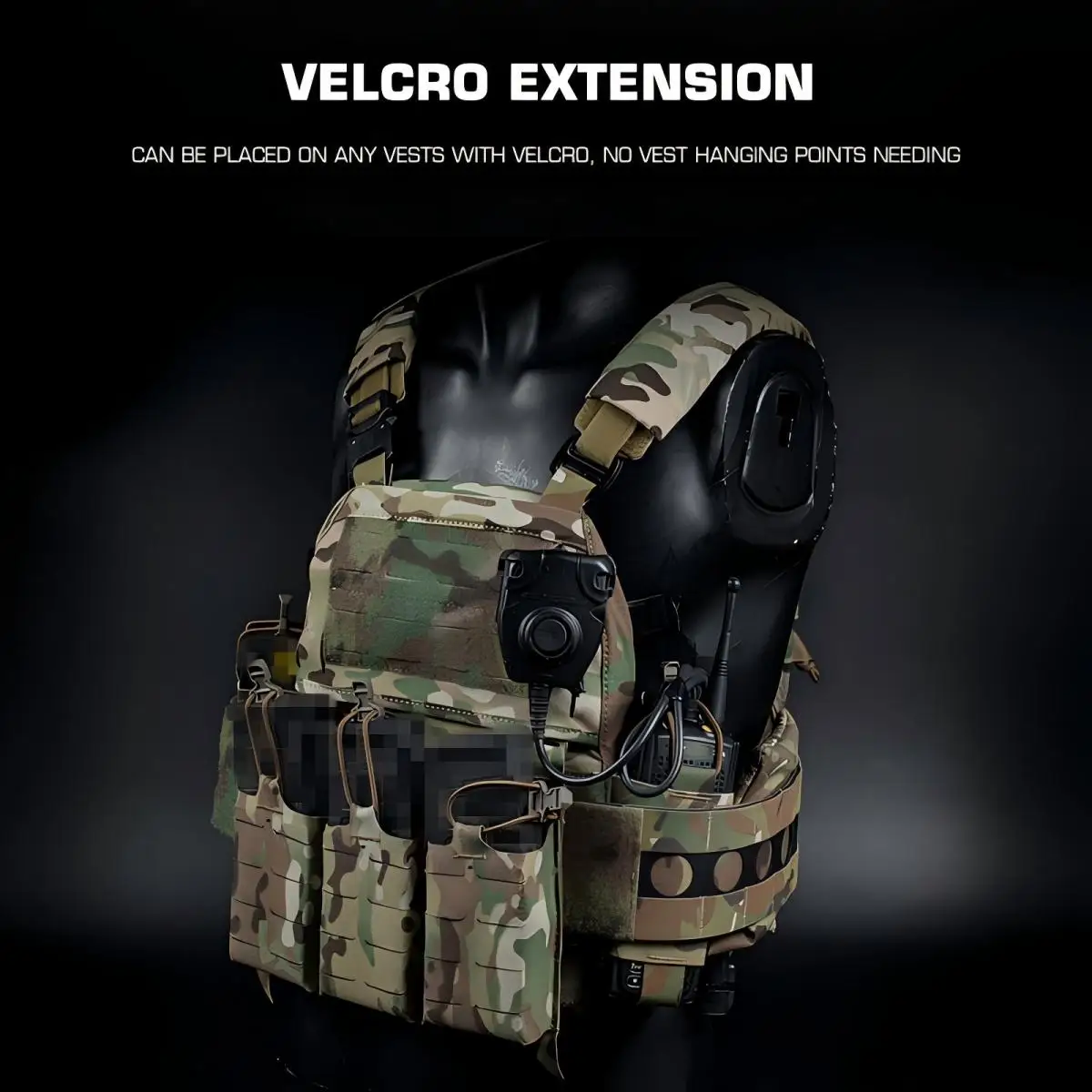 PC V5 V2 Bolsas Laterales MOLLE Universales para Radio y Cargador - imagen 3