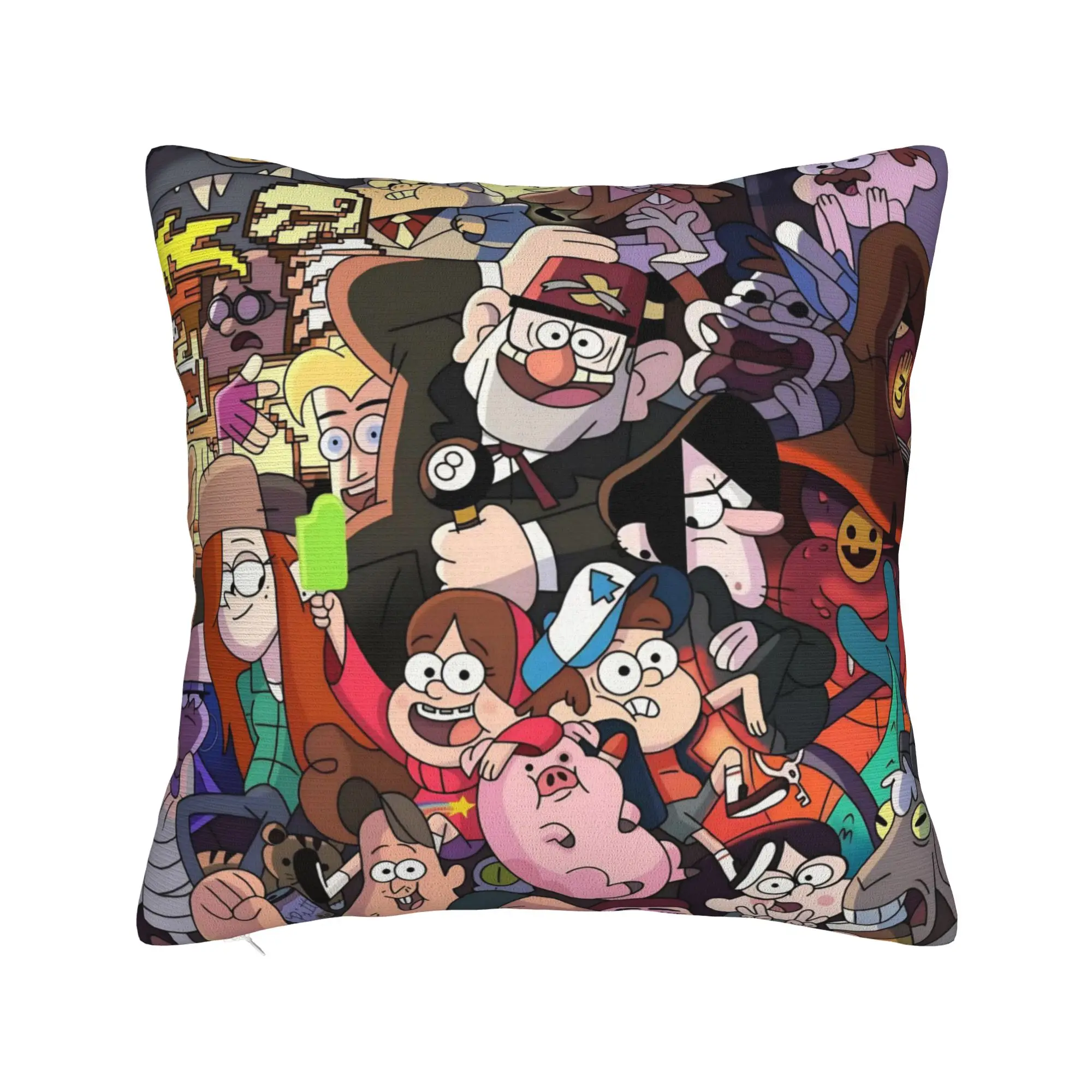 Decorative Pillowcase G-Gravity Falls Merch Seat  Throw Pillow Case Cover Square Multi-Size
