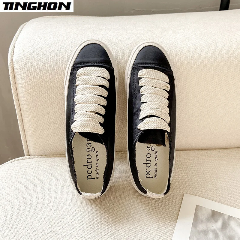 Spring Autumn Winter Spanish Style Casual Flat Satin and Silk Female College Style Campus Daily All-Match Lace-Up Single Shoes