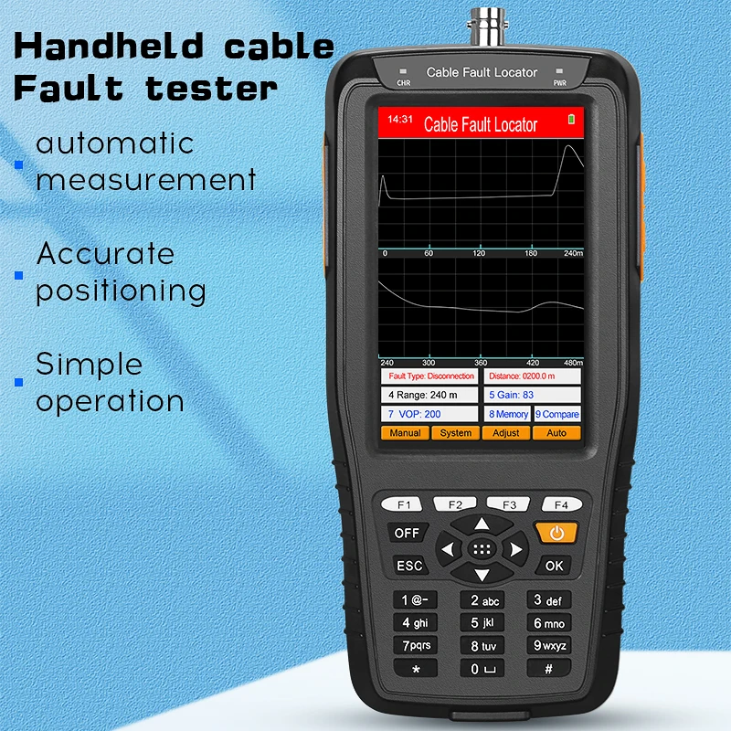 COMPTYCO AUA-K1/2/4/8km Cable Fault Tester TDR Locator Coaxial Communication Wire Locater