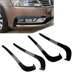 Car Front Bumper Spoiler Fog Light Frame Cover Trim Left+Right 2Pcs For VW Passat B7 Sedan Variant 2011 2012 2013 2014 2015