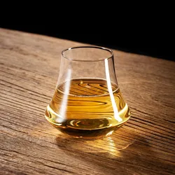 2/6 PCS Crafted Uniqueness Lead-Free Crystal Glass for Whiskey Wine Water Home Bar Stemless Glass in Party Women's Gift