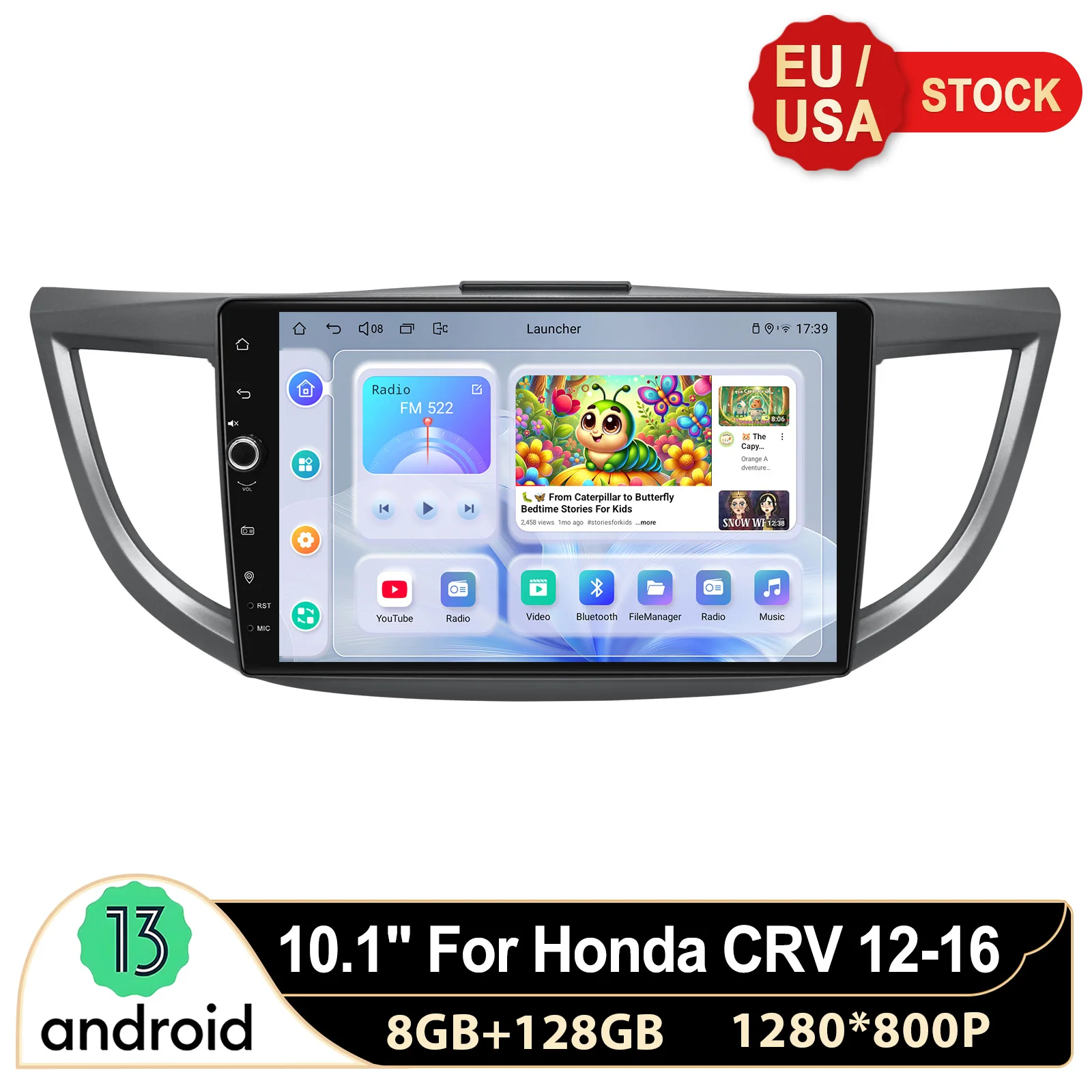 

Модернизированный 10,1-дюймовый сенсорный экран, автомобильный DVD-плеер, Bluetooth, GPS-навигация для Honda CRV CR-V 2012-2016, бесплатная доставка в ЕС/США