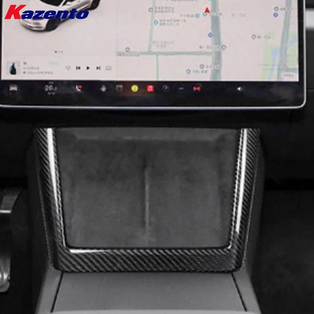For Tesla New Model 3 Y Juniper 23-25 Dry Carbon OE Wireless Charger Frame Cover