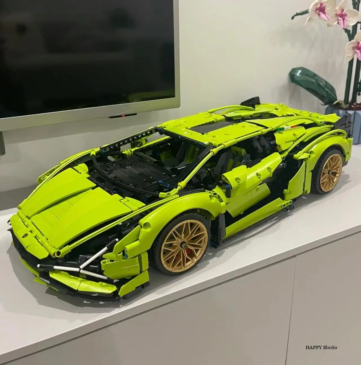 Moc Super Car Model Building Blocks, Lambos Técnico, Compatível 42115, FKP37, Tijolos para Adultos, Brinquedos para Meninos, Presentes, 3696Pcs