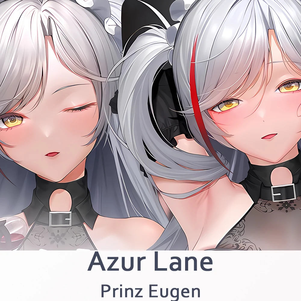 Azur Lane KMS Prinz Eugen Cosplay Dakimakura Hing Body Case Otaku Long Pillow Cushion Cover