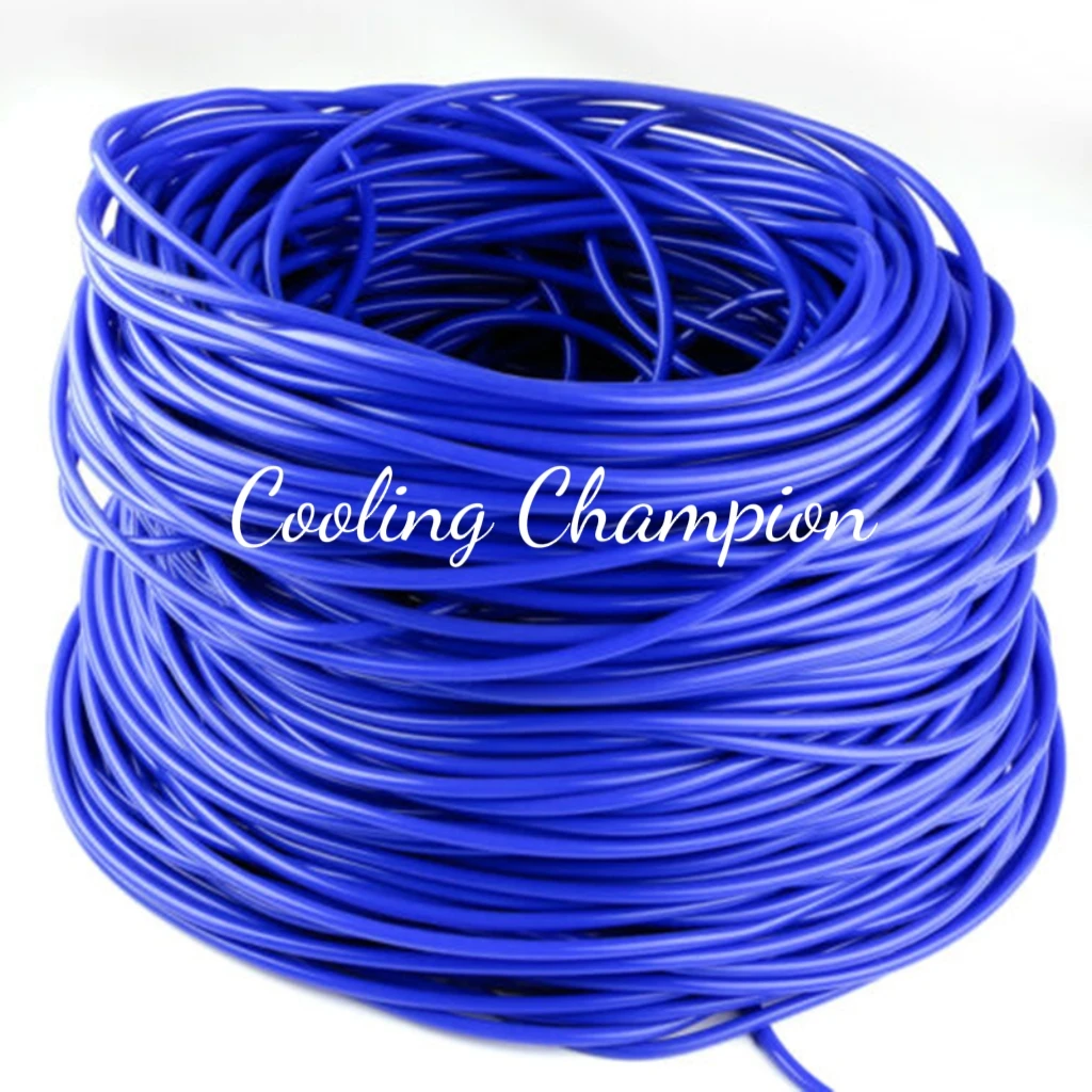 Blue/Red/Black ID 3mm 4mm 5mm 6mm Car Vacuum Silicone Hose Auto Racing Intercooler Line Pipe Tube 3 Meter Water Air Coolant Hose