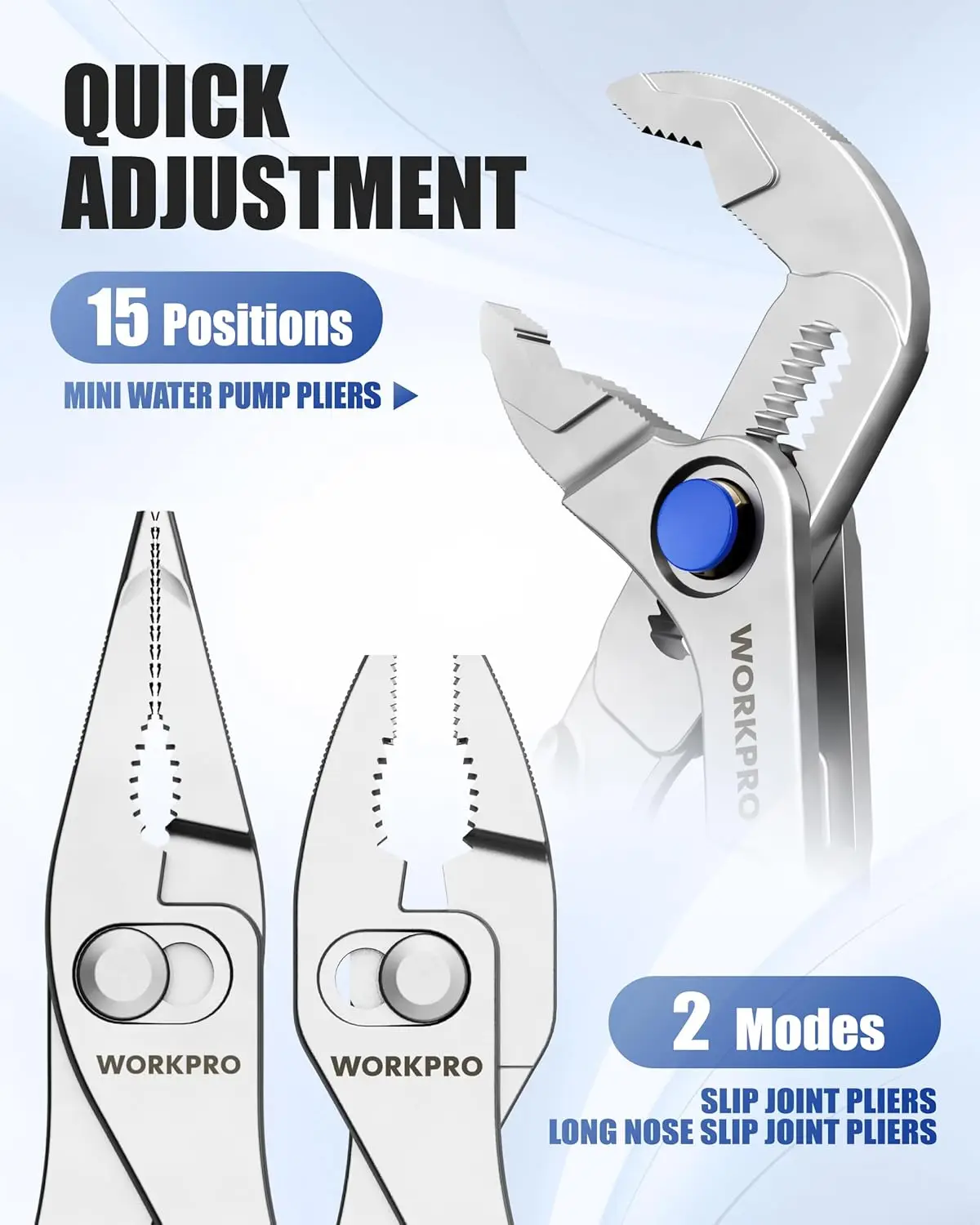 3PCS WORKPRO Mini Pliers Kit, 4