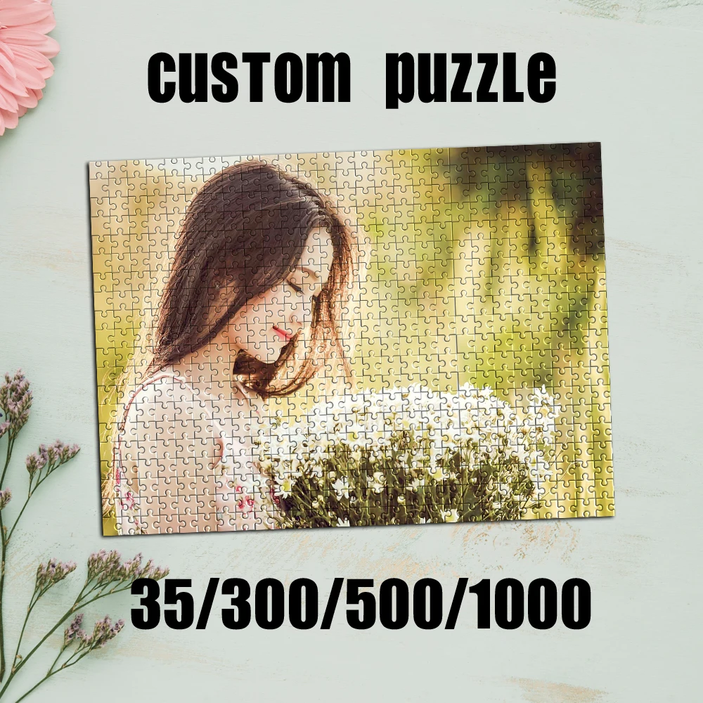 35/300/500/1000pcs Personalized Custom Photo Selfie Puzzle Occasion Gift Room Decoration Ornamental Exquisite Personalized Gifts