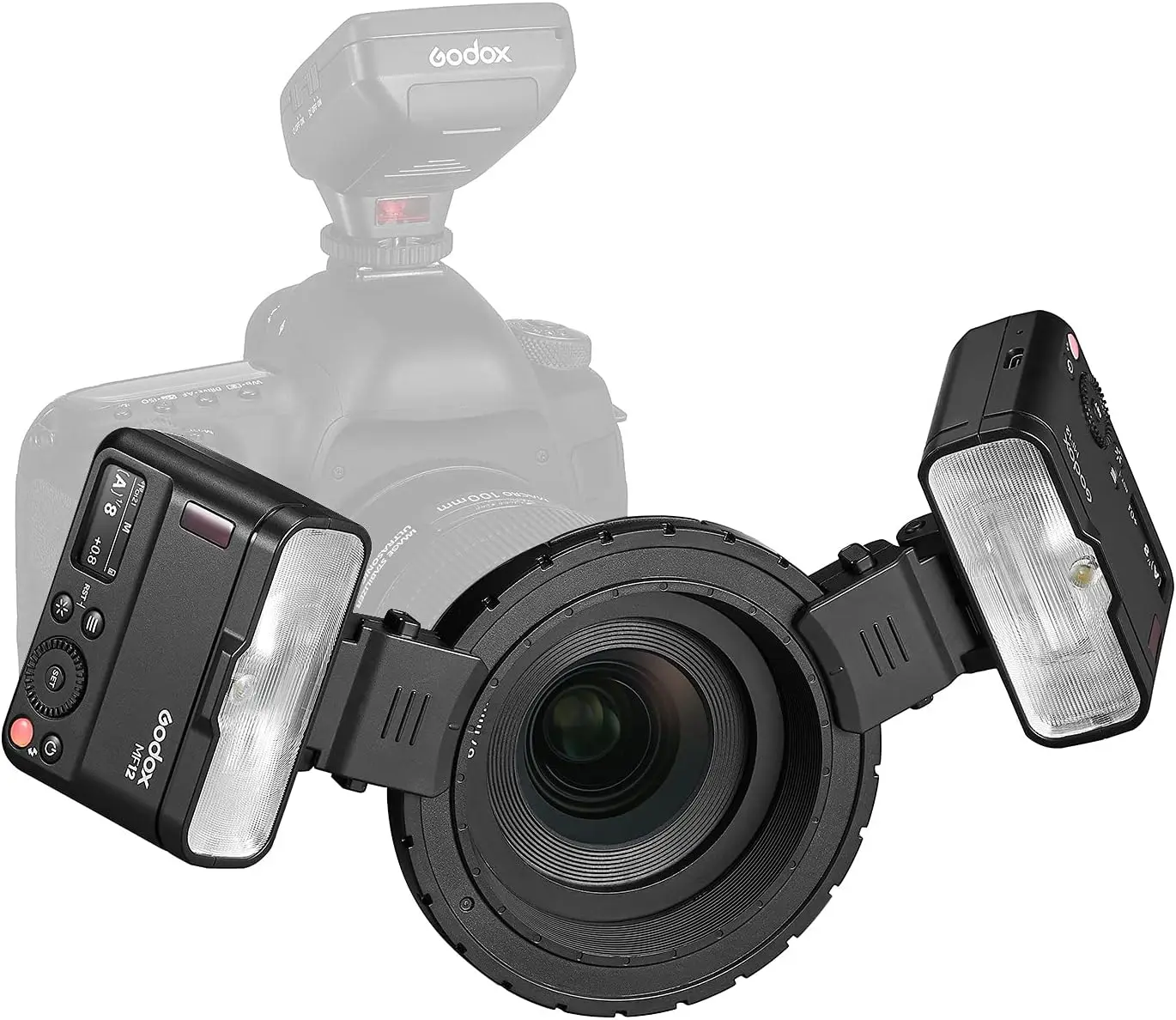 Godox MF12 12W 2.4G Wireless Control Off Camera Macro Photography Flash with TTL Manual Mode for Sony Canon Nikon Fuji Olympus