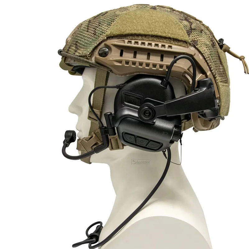 EARMOR-M32X-Mark3 military tactical helmet earphones, electronic shooting earmuffs, active shooting earphones with ARC rail