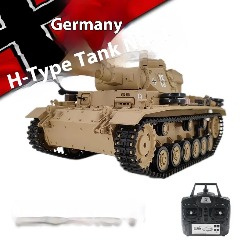 

Kubin Kehenglong 3849-1 1:16 German Panzer III H-type Tank Simulation Remote Control Electric Multi functional Competitive Tank
