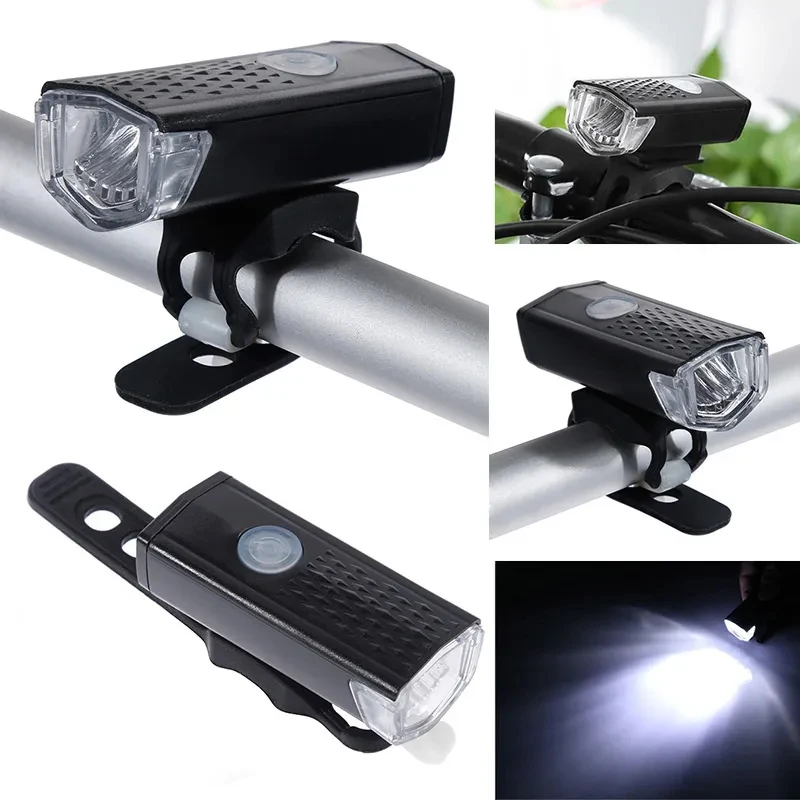 Bike Light Set Bicycle Headlight Taillight Rechargeable Front and Rear Set MTB Bike Flashlight Cycling Lamp Bicycle Accessories