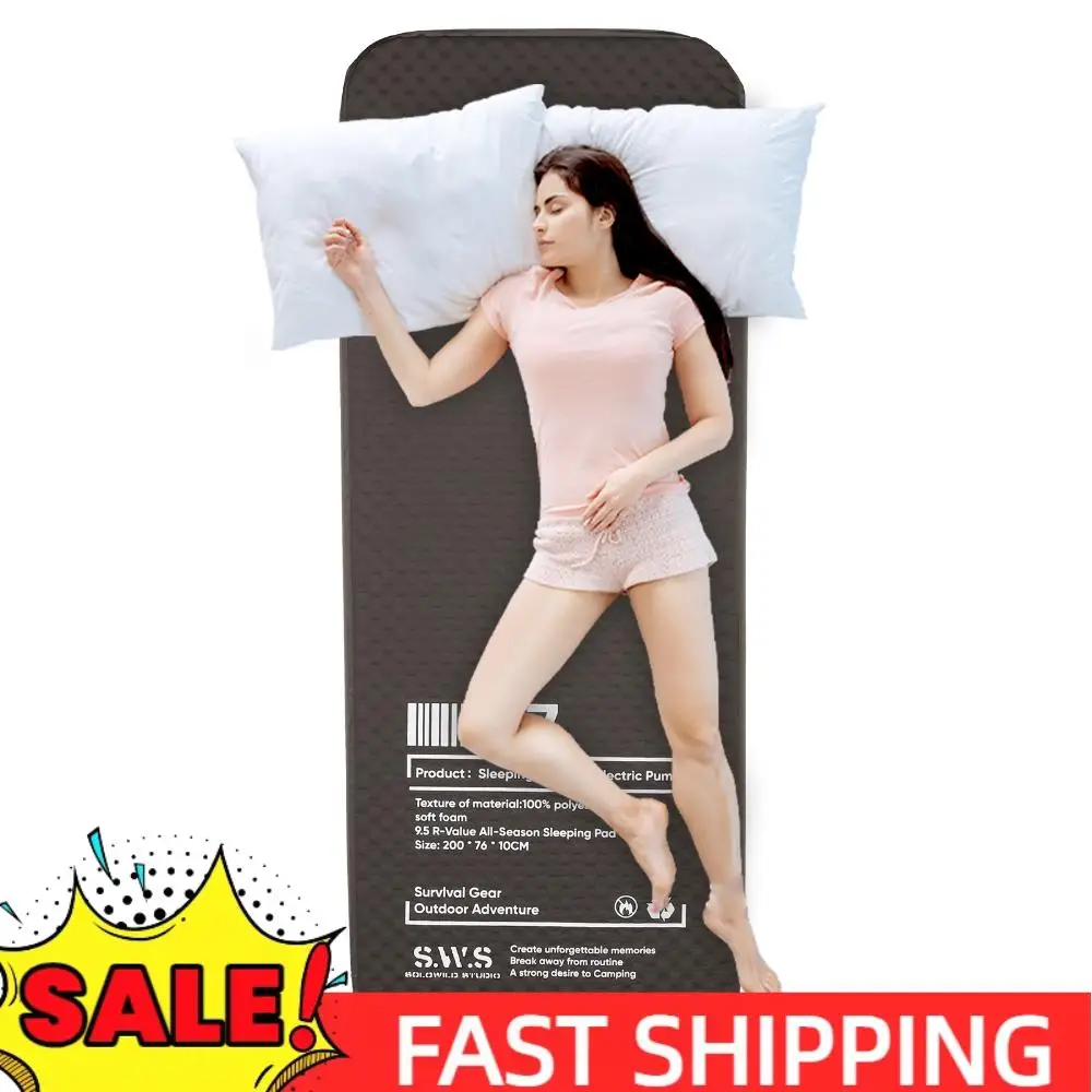 

Single Inflatable Sleeping Mat with Built-in Pump Inflatable Camping Mat Automatic Inflatable Mat for Backpacking Car Tent