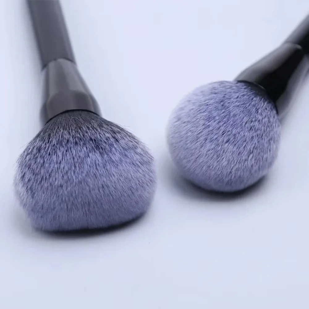 Brochas de maquillaje con mango de madera, brocha para colorete, ajuste de pelo suave, cepillado en polvo, base grande, herramienta de maquillaje multifuncional para cara, 1 ud.