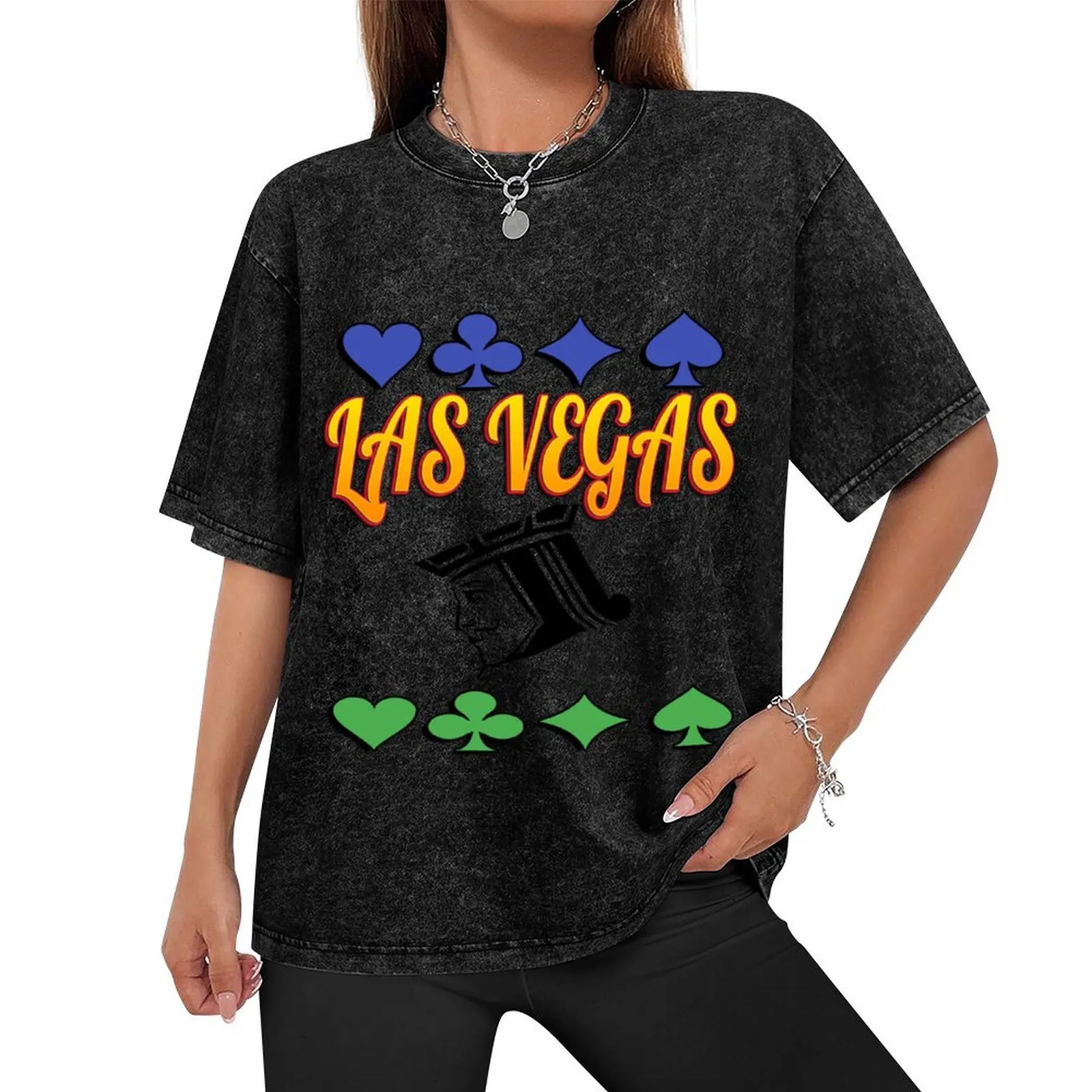 Las Vegas Party Team Design T-Shirt tops clothes blue archive mens graphic t-shirts anime