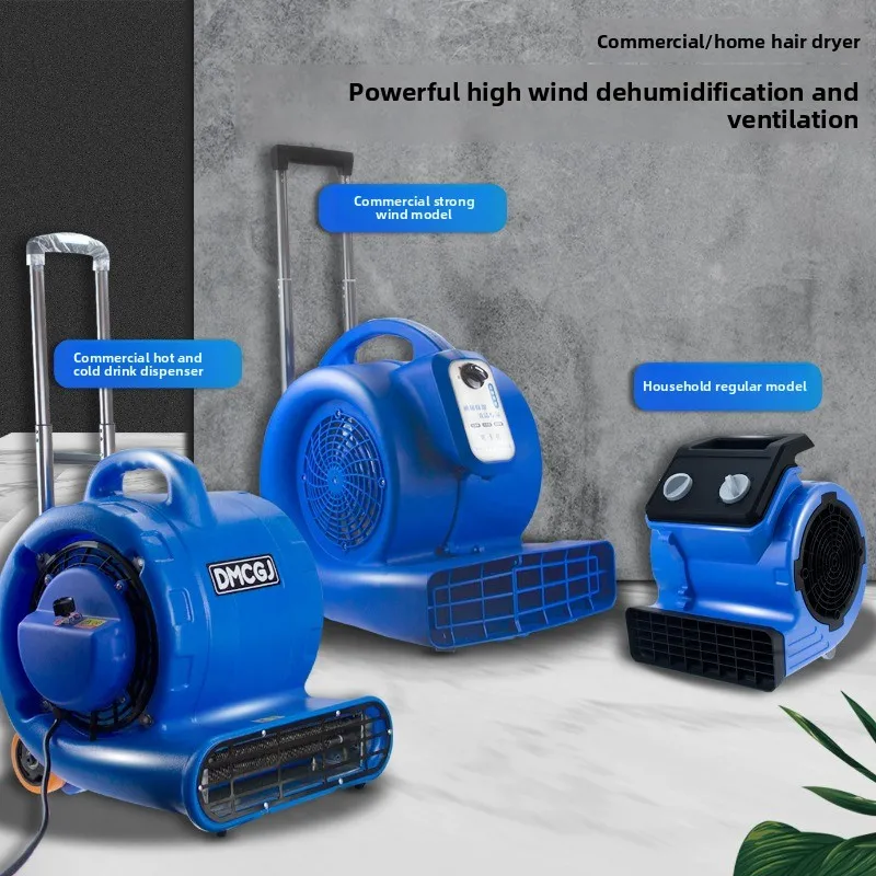 300W Moisture Removal Public Bathroom Drying Machine Ventilator 15m/s Large Wind Blowing Machine Carpet Drying Machine Household