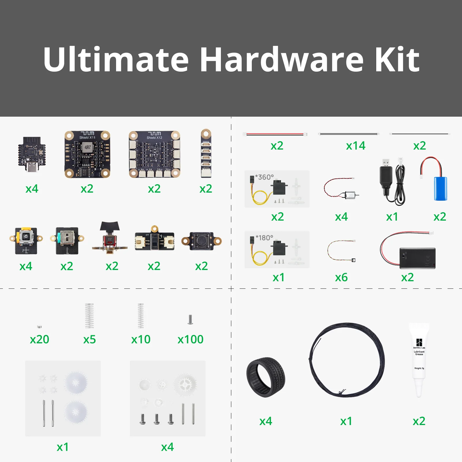 CyberBrick Hardware Kit for Bambu Lab Creator Program Modular Programmable Hardware for MakerWorld 3D Printer Accessories - Image 4