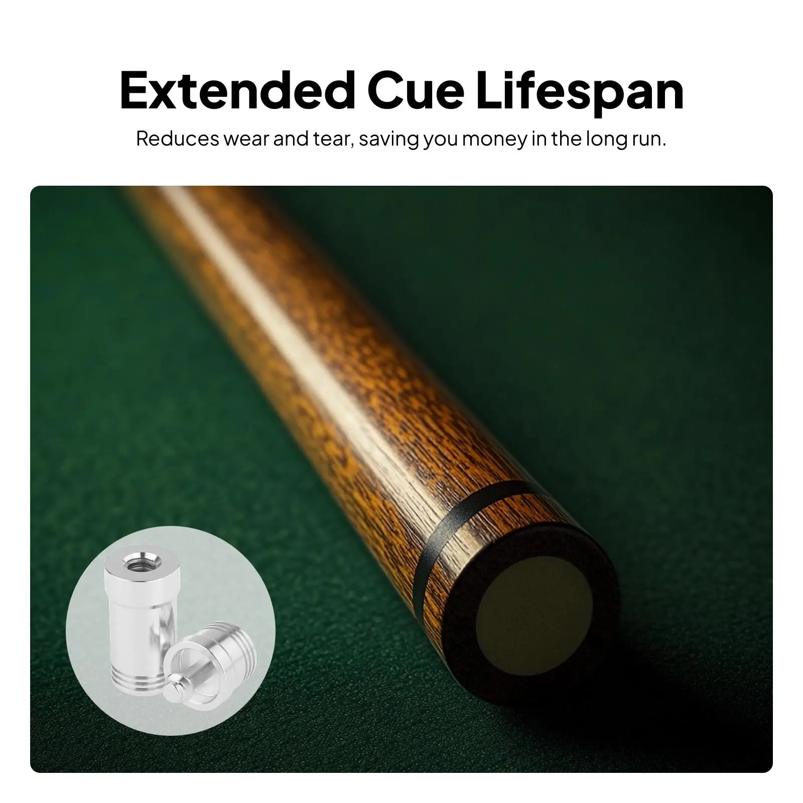 

Protective Cue Tips Care Tools Pool Cue Joint Cap Shaft Cover for Billiards and Snooker Accessories