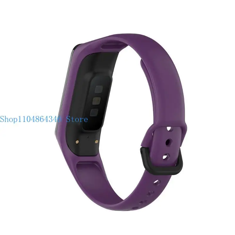 5asd for -Galaxy Fit2 R220 Durable Sweatproof Wristband Adjustable Sports TPU Silicone SmartWatch Strap