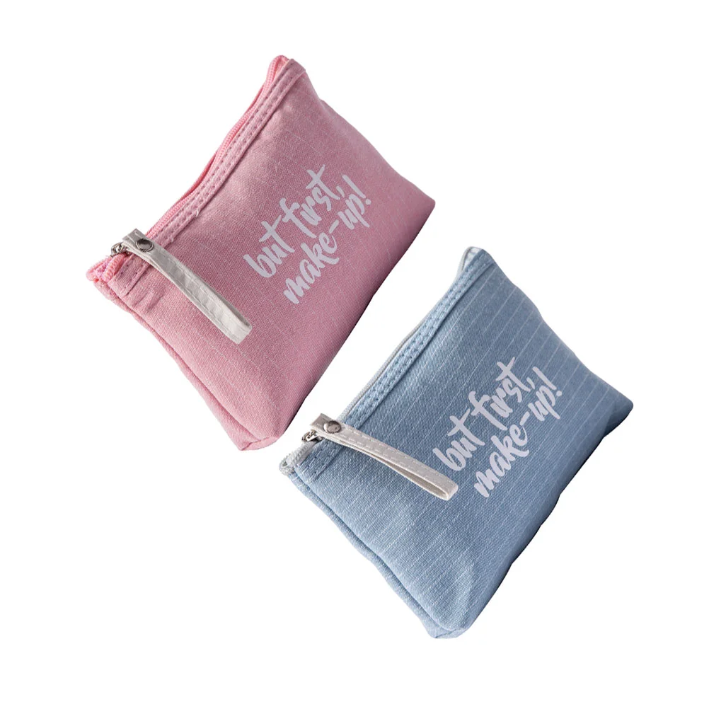 

2 Pcs Storage Bag Outdoor Portable Makeup Toiletry Organizer