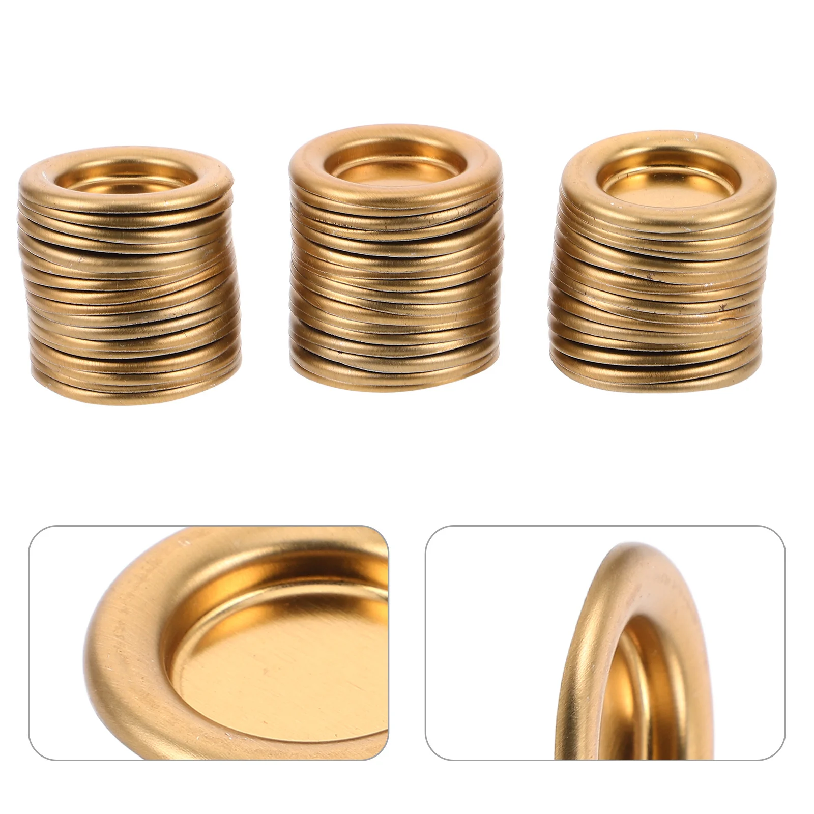 

50pcs Tower Incense Tray Metal Cone Burner Holder For Home Decor Aromatherapy Yoga Room Decoration Compact Portable Golden