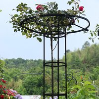 Garden Trellis Tower Plant Support For Climbing Plants DIY Umbrella Trellis Flower Pot Stand Vertical Gardening Decor