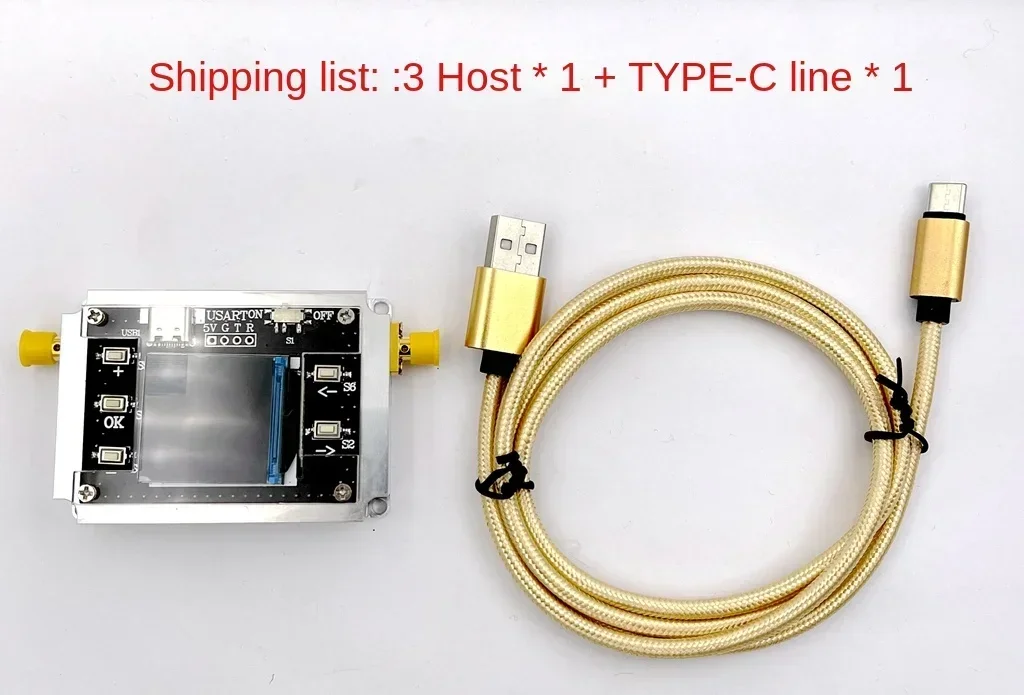 Atenuador CNC bidirecional 100M-6GHz passo 0,05DB dispositivo de medição de sensibilidade de alto isolamento