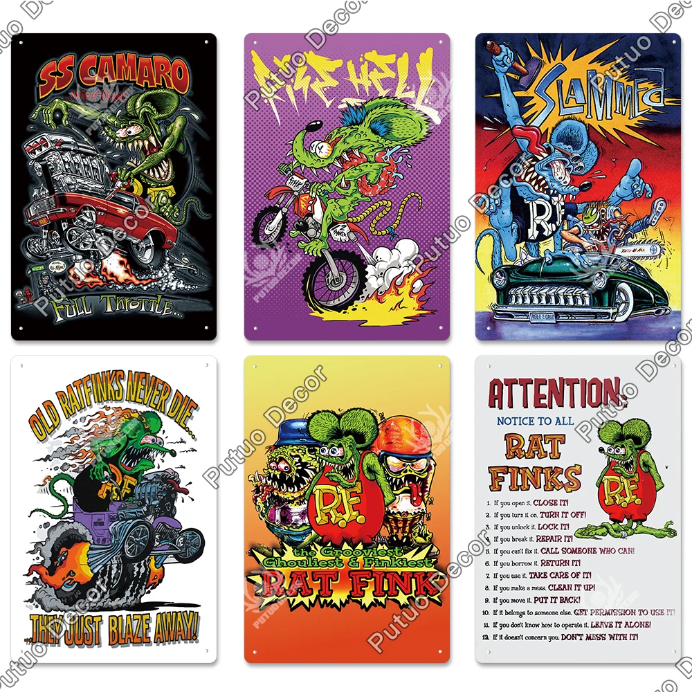 Putuo Decor Rat Fink Vintage P – Home Cinema Logo Bewertung und Preis