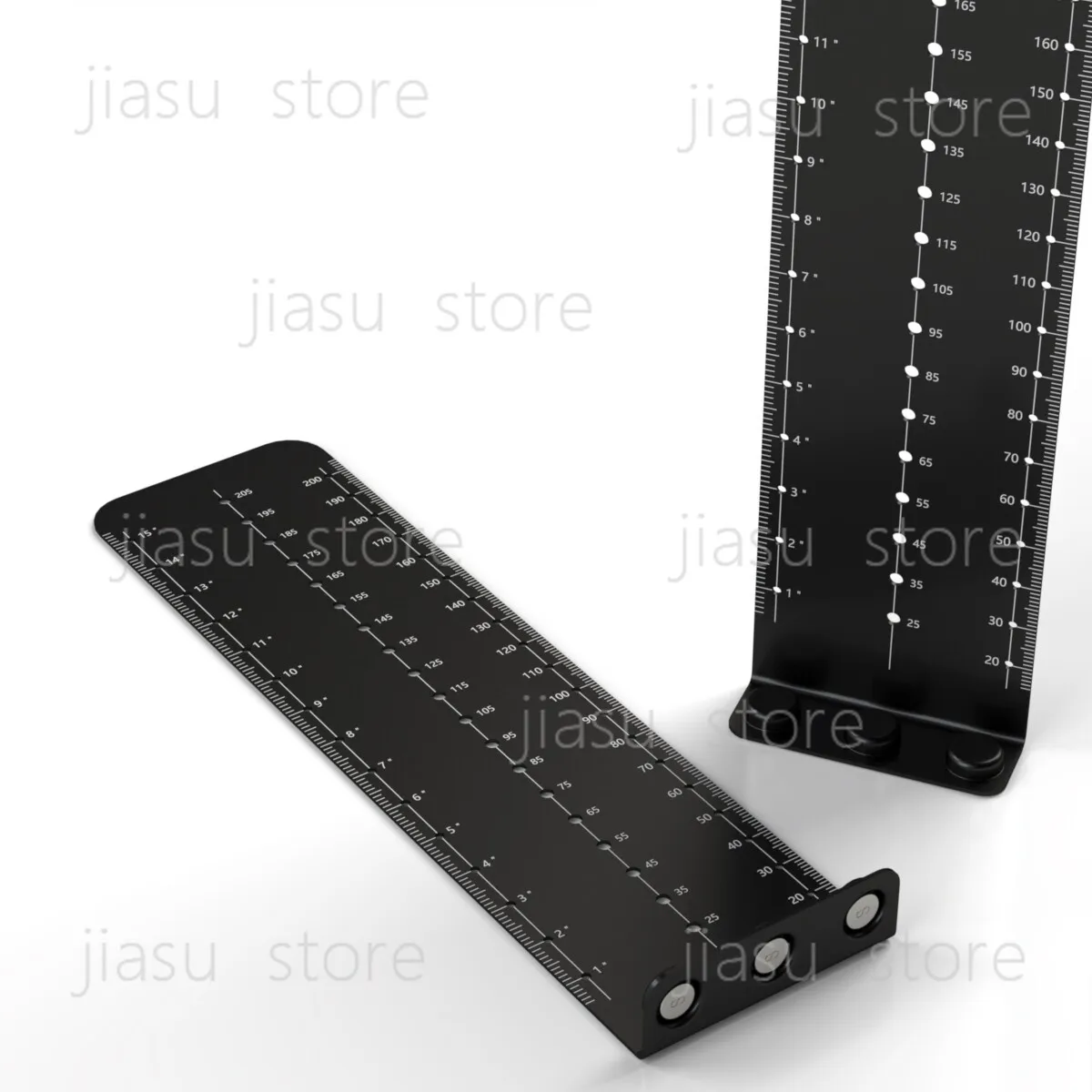Magnetic optical axis height measuring scale, optical laboratory size, height measuring tool, positioning plate
