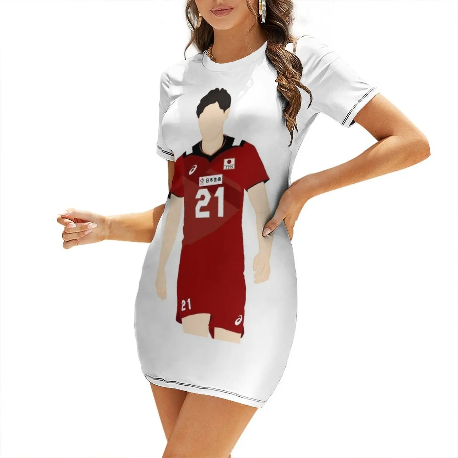 

Japan Volleyball - Ran Takahashi Short-Sleeved Dress summer dresses ladies 2025 dress women summer 2025 Casual dresses Dress