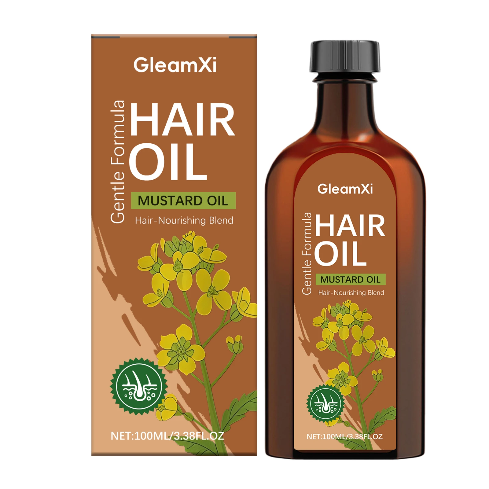 Scalp Moisturizing Hair Oil - Nourishes hair, keeps scalp hydrated, smooths dry and rough ends, and adds volume