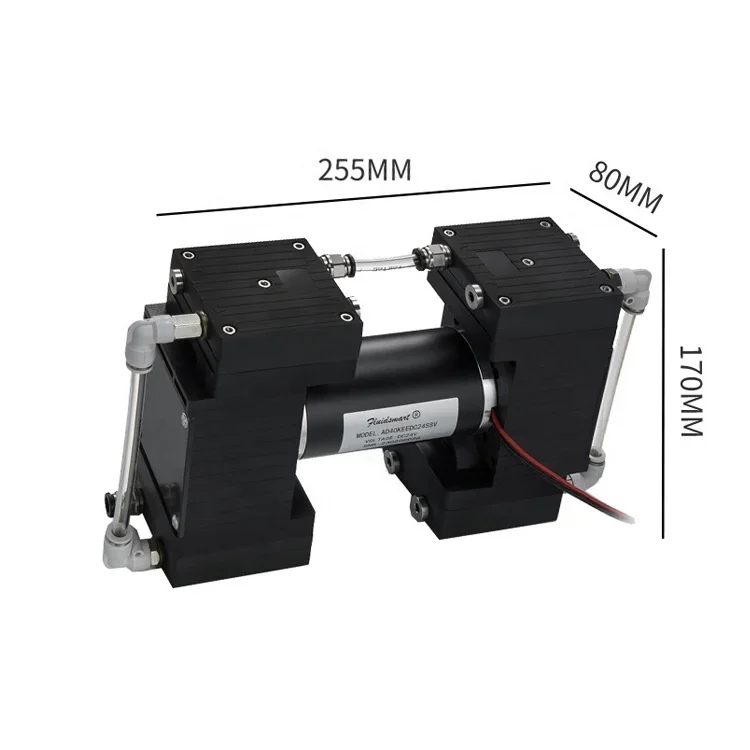 High Vacuum -99KPa Negative Pressure Laboratory Diaphragm Vacuum Pump Factory Custom 24V Mini Air Pump