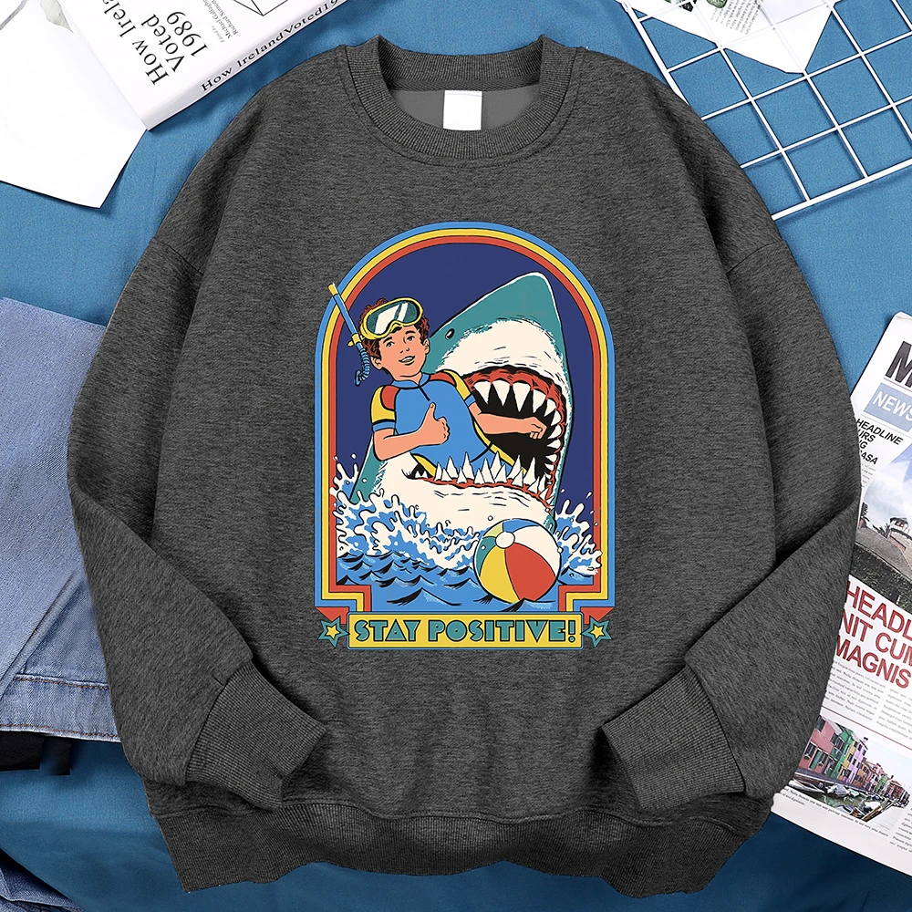 Being In A Desperate Situation Stay Positive Männer Hoodie Casual Fleece Sweatshirt Herbst Warme Pullover Mode Lose Sportswears – Detail 35