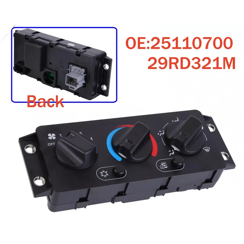 AS96-автомобильный обогреватель кондиционера, панель управления климат-контролем, блок переключателя для MACK CHU612 CHU614 CXU612 CXU613 2000-2018 20992943 25110700